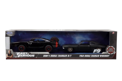 JADA FAST AND FURIOUS SET MASINUTE METALICE DODGE CHARGER RT SI DODGE CHARGER WIDEBODY SCARA 1:32