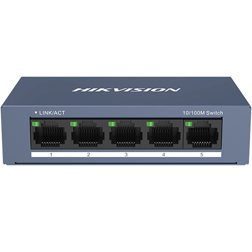 Switch 5 porturi 10/100 Mbps RJ45 - Hikvision DS-3E0105-O
