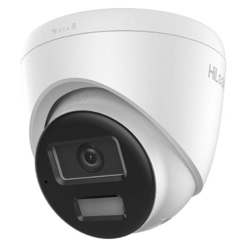 Camera IP Hikvision HiLook 2MP, Lentila 2.8mm, iluminare duala 30m, microfon-difuzor, slot card microSD, PoE, IP67 - IPC-T220HA-LUF/SL