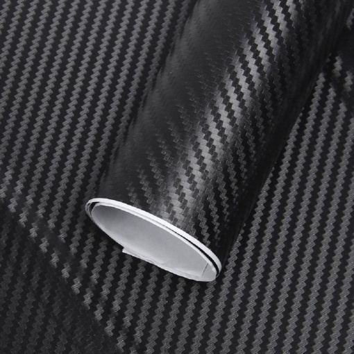 Folie colantare auto Carbon 3D - Negru (3m x 1,27m)