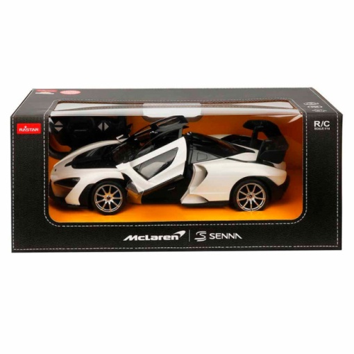MASINA CU TELECOMANDA MCLAREN SENNA ALB SCARA 1 LA 14