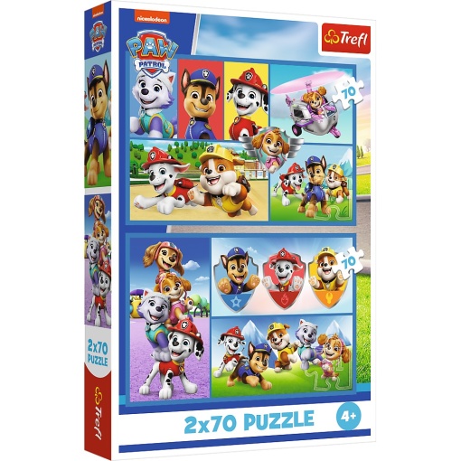 PUZZLE TREFL 2X70 PATRULA CATELUSILOR ECHIPA CATELUSILOR