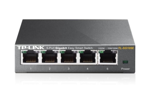 Switch TP-Link TL-SG105E, 5 porturi Gigabit, Desktop, Easy Smart TL-SG105E