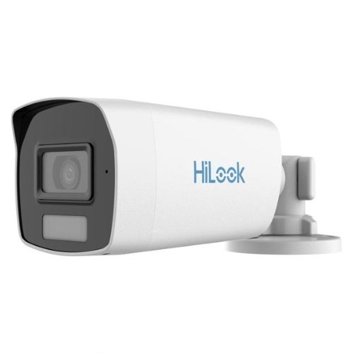 Camera Hikvision HiLook Turbo HD, Color Vu, 2MP, lentila 2.8mm, IR 40m, Lumina Alba 40m, Microfon, IP66 - THC-B229-LS