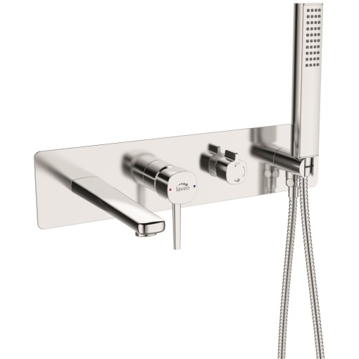 Baterie cada dus monocomanda cu cadru si set dus, crom
