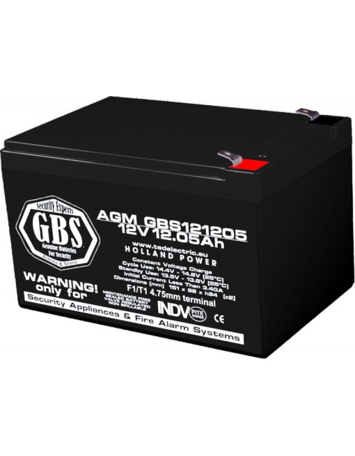 Acumulator AGM VRLA 12V 12,05A dimensiuni 151mm x 98mm x h 95mm F1 GBS (4)
