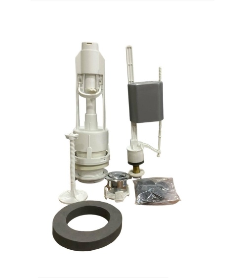 Mecanism complet WC cu actionare simpla si robinet flotor 3/8 , alimentare verticala, pentru rezervoarele ceramice