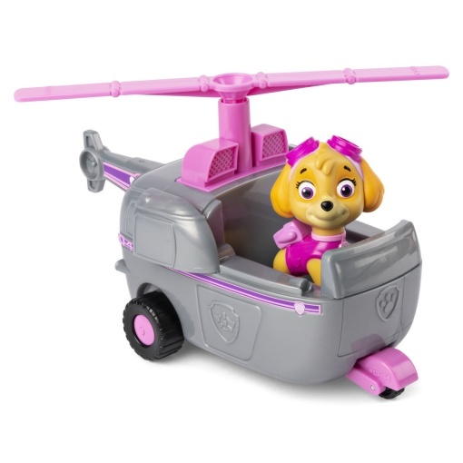 PATRULA CATELUSILOR VEHICULE CU FIGURINA SKYE