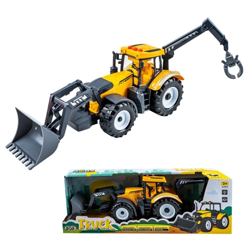 Tractor cu incarcator si graifer