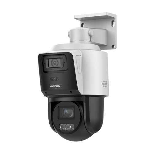 Camera IP TandemVu PTZ, 4MP, 10X, IR max. 80m DarkFighter, WL 30m, PoE - HIKVISION DS-2SE3C410MWG-E14-2.8mm