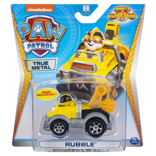 PATRULA CATELUSILOR MACHETA METALICA RUBBLE SUPEREROU CU MASINA UTILITARA
