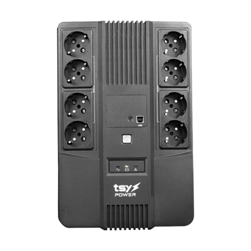 UPS TSY Power, 1000VA/600W, LED, line interactive, 8 x Schuko TSY-D-1K0-LED