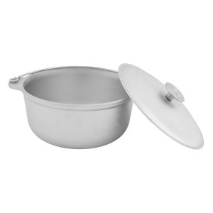 Ceaun tuci aluminiu alimentar cu capac, capacitate 3 litri ELEFANT - Img 1