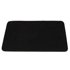 Covoras impermeabil pentru litiera pisici, dimensiune 40 x 60 cm, dublu strat, culoare Neagra - Img 6