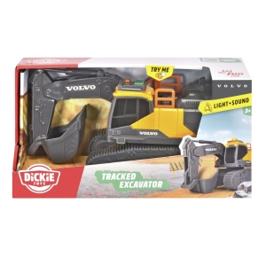 DICKIE EXCAVATOR VOLVO CU SENILE SUNETE SI LUMINI - Img 1