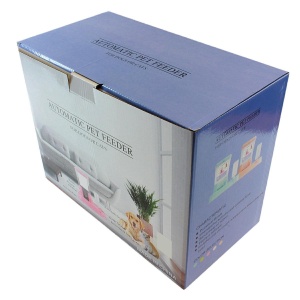 Distribuitor de alimente si apa pentru animale, 2in1, culoare Albastru - Img 4