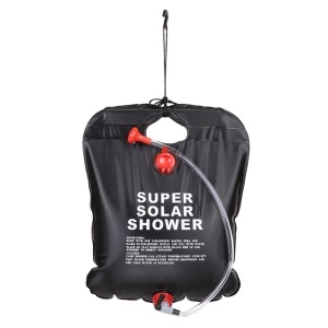 Dus solar suspendat pentru camping sau plaja, capacitate 20l, culoare Neagra - Img 5