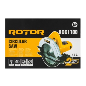 Fierastrau circular, 1100 W, 185 mm, ROTOR RCC1100 - Img 5