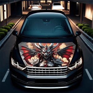 Folie Capota Auto "Hood Art" rezistenta la exterior, marime L (180 x 130cm) - Cod: AVX-CAPOTA-027L - Img 2
