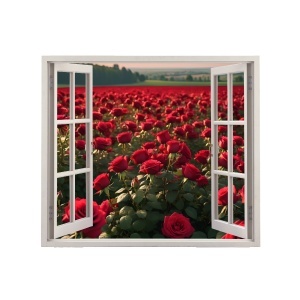 Folie imprimata color pentru decor perete locuinta, dimensiune 125 x 110cm, model: VIEW TO HAVEN 30 - Img 2