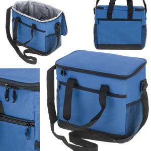 Geanta termoizolanta pentru picnic sau plaja, capacitate 16l, culoare Albastra - Img 9