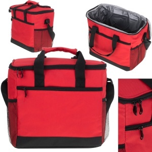 Geanta termoizolanta pentru picnic sau plaja, capacitate 16l, culoare Rosie - Img 4