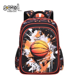 Ghiozdan 3D BASKETBALL, 43x30x22 cm - S-COOL - Img 1