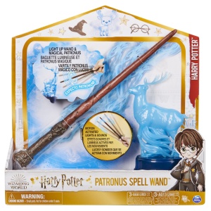 HARRY POTTER WIZARDING WORLD PATRONUS SPELL WAND BAGHETA LUI HARRY 33CM - Img 1