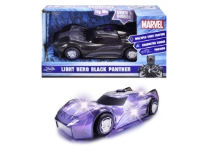 JADA MARVEL MASINUTA LIGHT BLACK PANTHER CU SUNETE SI LUMINI SCARA 1:32 - Img 1