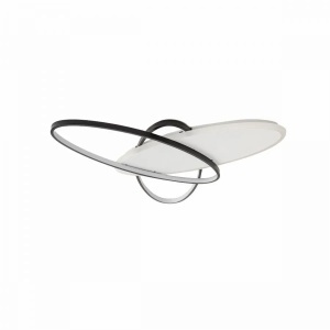 Lustra LED cu telecomanda LIGURIA 81W, 3 Ovale, lumina Rece/Calda/Neutra, Dimabila, Negru Alb - Img 3