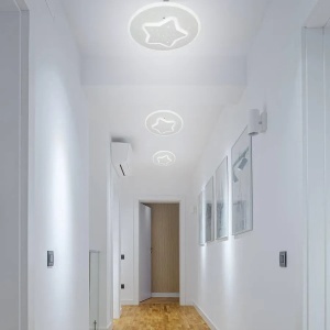 Lustra LED HEATH STEA, 30W, Diametru 20cm, lumina Neutra, Alb - Img 1