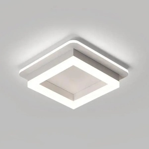Lustra LED MODERNA 29W, Diametru 22cm, Patrata, lumina Rece/Calda/Neutra, Alb - Img 2