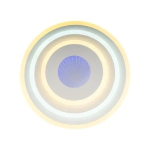 Lustra LED NIVARA 3D 20W, Diametru 30cm, lumina Rece/Calda/Neutra, Alb - Img 3
