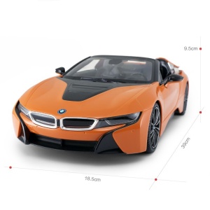 MASINA CU TELECOMANDA BMW I8 PORTOCALIE SCARA 1 LA 12 - Img 4