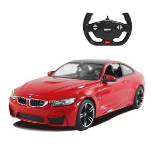 MASINA CU TELECOMANDA BMW M4 ROSU CU SCARA 1 LA 14 - Img 1