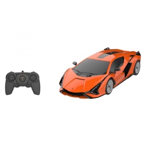MASINA CU TELECOMANDA LAMBORGHINI SIAN PORTOCALIU CU SCARA 1 LA 24 - Img 1