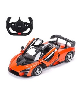 MASINA CU TELECOMANDA McLAREN SENNA PORTOCALIU CU SCARA 1 LA 14 - Img 1