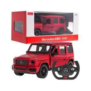 MASINA CU TELECOMANDA MERCEDES-BENZ G63 ROSU SCARA 1 LA 14 - Img 4