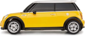 MASINA CU TELECOMANDA MINI COOPER GALBENA CU SCARA 1 LA 24 - Img 4
