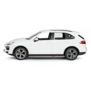 MASINA CU TELECOMANDA PORSCHE CAYENNE TURBO ALB CU SCARA 1 LA 14 - Img 3