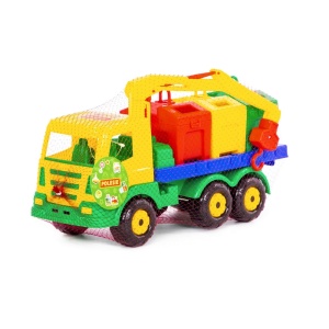 Masina salubrizare + containere - SuperTruck, 42x16x25cm, Wader - Img 2