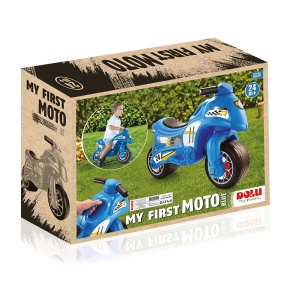 Motocicleta fara pedale, albastru, 50x71x27 cm - Dolu - Img 2