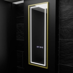 Oglinda LED Rectangulara, 45x140cm, Elena Senzor Radar Marcello, Sistem Dezaburire, Ceas & Termometru, Dimabila, Dressing Couture - Img 1