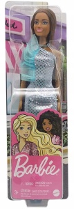 PAPUSA BARBIE TINUTE STRALUCITOARE SATENA CU ROCHITA BLUE - Img 1