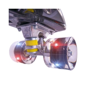 Placa skateboard cu roti silicon, led - Img 2