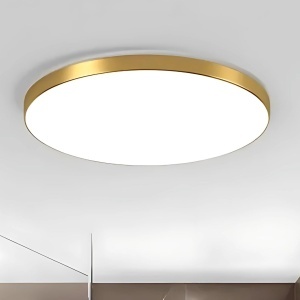 Plafoniera LED SOLIS 37cm 33W Lumina Neutra Auriu - Img 2
