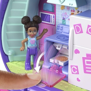 POLLY POCKET SET GENTUTA ANIMALUT CATELUS IN PIJAMA CU ACCESORII - Img 4