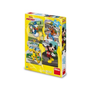 Puzzle 4x54 piese, Mickey - DINO TOYS - Img 1