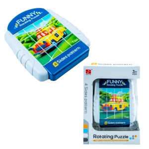 Puzzle educativ, cu 4 fete, Autovehicule - Img 1