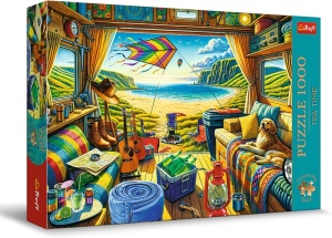 PUZZLE TREFL 1000 PREMIUM PLUS TEA TIME CALATORIE CU CARAVANA - Img 1